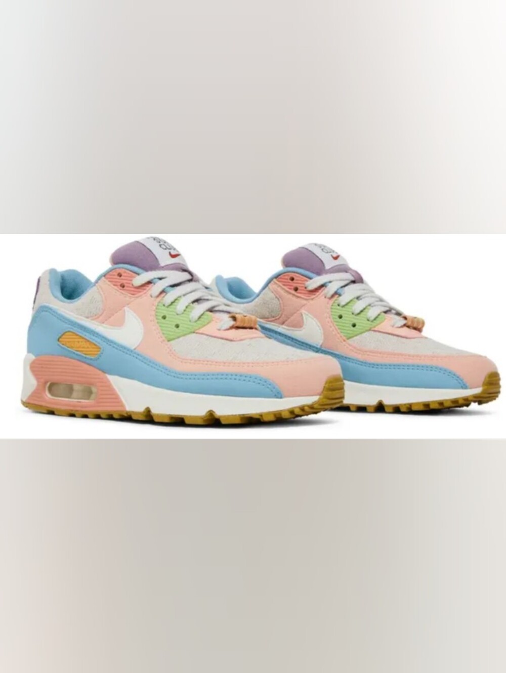Nike Wmns Air Max 90 SE 'Sun Club - Multi-Color' Sneakers Size 9 Used Great